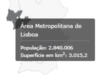 Mapa Região Lisboa Portugal